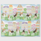 Beagles Geschenkpapier (Flach)