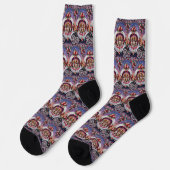 Beagles Hund Valentinstag  Socken (Linkes Detail)