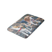 Beagles in der Holz-Beagle-Bad-Matte Badematte (Schrägansicht)