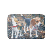 Beagles in der Holz-Beagle-Bad-Matte Badematte (Vorderseite)