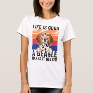 Beagles macht dein Leben gut Vintage T-Shirt