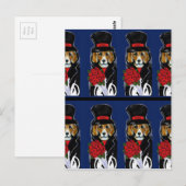 BEAGLES POSTKARTE (Vorne/Hinten)