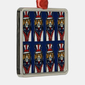 BEAGLES SILBERNES ORNAMENT (Rechts)