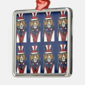 BEAGLES SILBERNES ORNAMENT (Links)