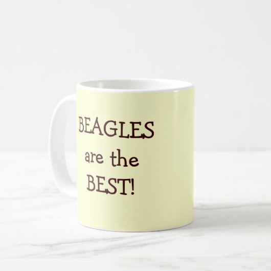 Beagles sind die beste Tasse (Vorderseite Links)