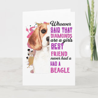 Beagles sind die besten Freundinnen Funny Dog Dame Karte