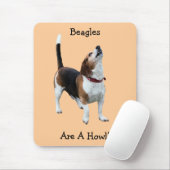 Beagles sind ein Heulen-lustiger Hund Mousepad (Mit Mouse)