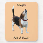 Beagles sind ein Heulen-lustiger Hund Mousepad (Vorne)