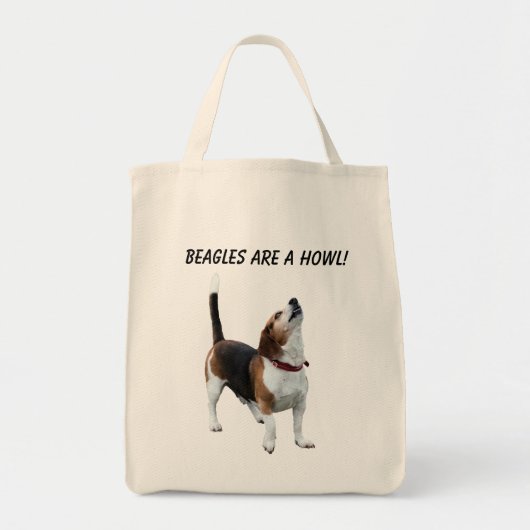 Beagles sind ein Heulen-niedlicher Hund Tragetasche (Vorne)