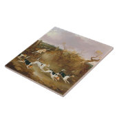 Beagles vollständig…, 1845 (Öl auf Leinwand) Fliese (Seite)