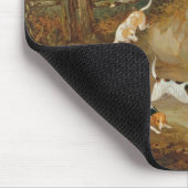 Beagles vollständig…, 1845 (Öl auf Leinwand) Mousepad (Ecke)
