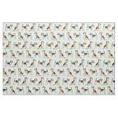 Beagles zu Aqua Fabric Stoff (Fat Quarter (45,7 x 55,9 cm))