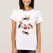 Beagleweihnachten T-Shirt (Vorderseite)