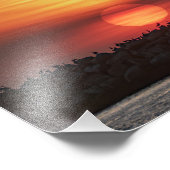 Beaitiful Sunset Colors - Marina Del Rey, CA Fotodruck (Ecke)