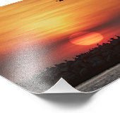 Beaitiful Sunset Colors - Marina Del Rey, CA Fotodruck (Ecke)