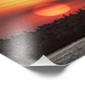 Beaitiful Sunset Colors - Marina Del Rey, CA Fotodruck (Ecke)