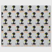 Beak-a-Boo! Cute Cartoon Duck with Funny Pun Geschenkpapier (Flach)