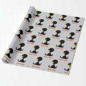 Beak-a-Boo! Cute Cartoon Duck with Funny Pun Geschenkpapier (Ungerollt)