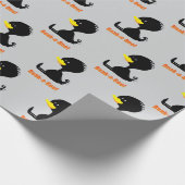Beak-a-Boo! Cute Cartoon Duck with Funny Pun Geschenkpapier (Ecke)