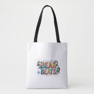 Beak Beats – Lustiges Vogel-Musik Grafik T-Shirt Tasche