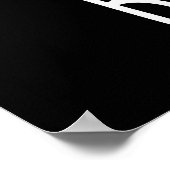 Beak-er Funny Chemistry Pun Dark BG Poster (Ecke)