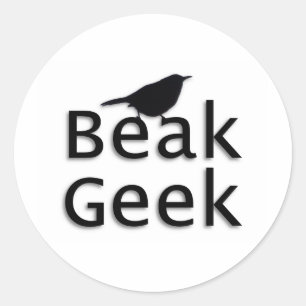 Beak Geek— Wren Runder Aufkleber