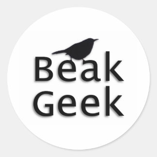 Beak Geek— Wren Runder Aufkleber