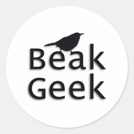Beak Geek— Wren Runder Aufkleber (Vorderseite)