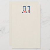 Beaker & Test Tube Science Theme Briefpapier (Vorne/Hinten)