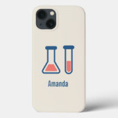 Beaker & Test Tube Science Theme Case-Mate iPhone Hülle (Rückseite)
