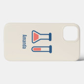 Beaker & Test Tube Science Theme Case-Mate iPhone Hülle (Rückseite (Horizontal))