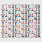Beaker & Test Tube Science Theme Geschenkpapier (Flach)
