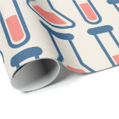Beaker & Test Tube Science Theme Geschenkpapier (Rolleneckpunkt)