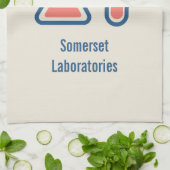 Beaker & Test Tube Science Theme Geschirrtuch (Gefaltet)