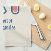 Beaker & Test Tube Science Theme Geschirrtuch (Viertel Falte)