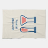 Beaker & Test Tube Science Theme Geschirrtuch (Horizontal)