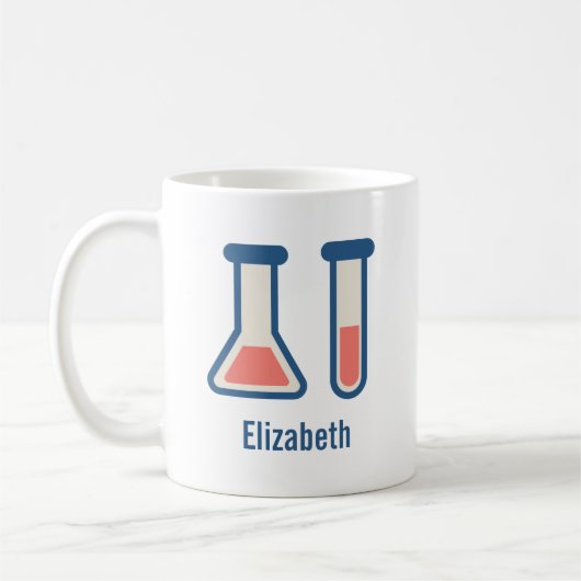 Beaker & Test Tube Science Theme Kaffeetasse (Links)