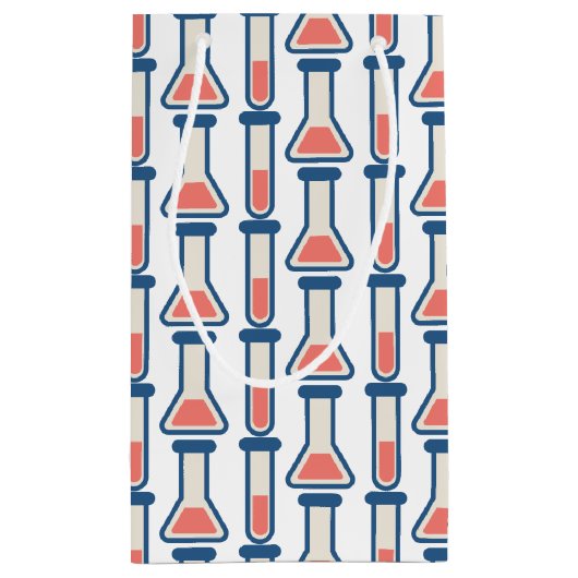 Beaker & Test Tube Science Theme Kleine Geschenktüte (Rückseite)