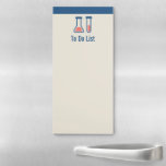 Beaker & Test Tube Science Theme Magnetischer Notizblock<br><div class="desc">Kühlschrank Notizblock mit einem niedlichen zeichn eines Reagenzglases und eines Bechers. Ideal für Wissenschaftsarten.</div>