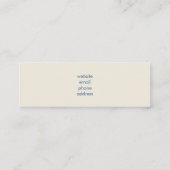 Beaker & Test Tube Science Theme Mini Visitenkarte (Rückseite)