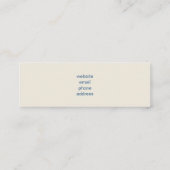 Beaker & Test Tube Science Theme Mini Visitenkarte (Rückseite)