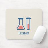 Beaker & Test Tube Science Theme Mousepad (Mit Mouse)