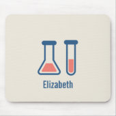 Beaker & Test Tube Science Theme Mousepad (Vorne)