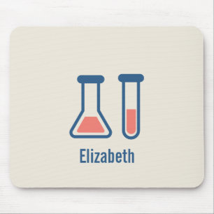 Beaker & Test Tube Science Theme Mousepad