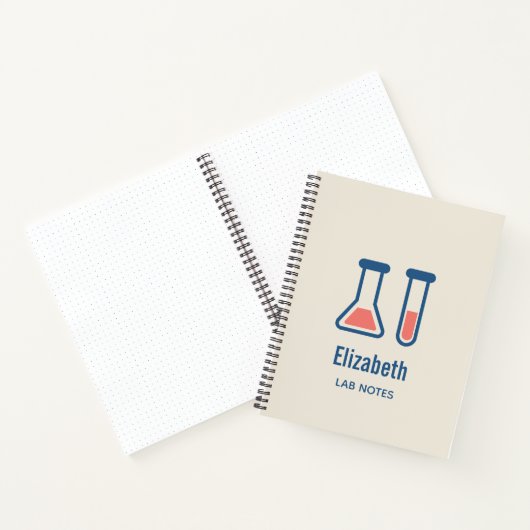 Beaker & Test Tube Science Theme Notizblock (Innenseite)