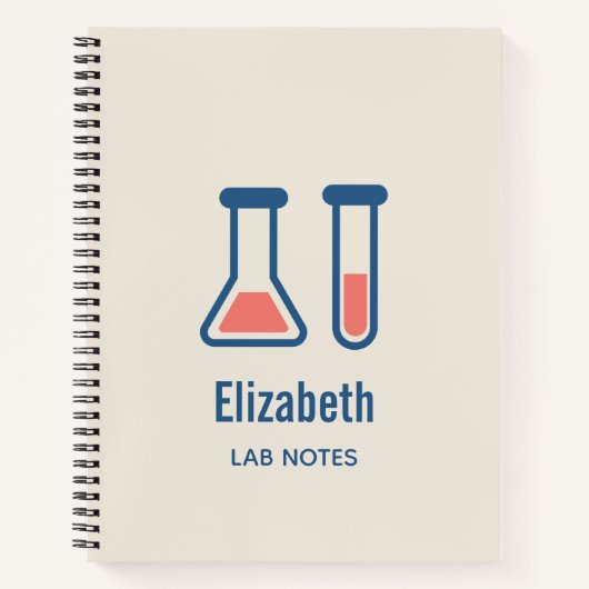 Beaker & Test Tube Science Theme Notizblock (Vorderseite)