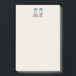 Beaker & Test Tube Science Theme Post-it Klebezettel<br><div class="desc">Klebende Notizen mit einem niedlichen zeichn eines Reagenzglases und eines Bechers. Ideal für Wissenschaftsarten.</div>