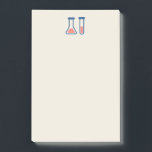 Beaker & Test Tube Science Theme Post-it Klebezettel<br><div class="desc">Klebende Notizen mit einem niedlichen zeichn eines Reagenzglases und eines Bechers. Ideal für Wissenschaftsarten.</div>