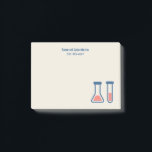 Beaker & Test Tube Science Theme Post-it Klebezettel<br><div class="desc">Klebende Notizen mit einem niedlichen zeichn eines Reagenzglases und eines Bechers. Ideal für Wissenschaftsarten.</div>
