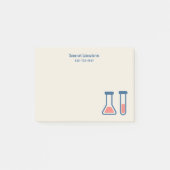 Beaker & Test Tube Science Theme Post-it Klebezettel (Vorderseite)